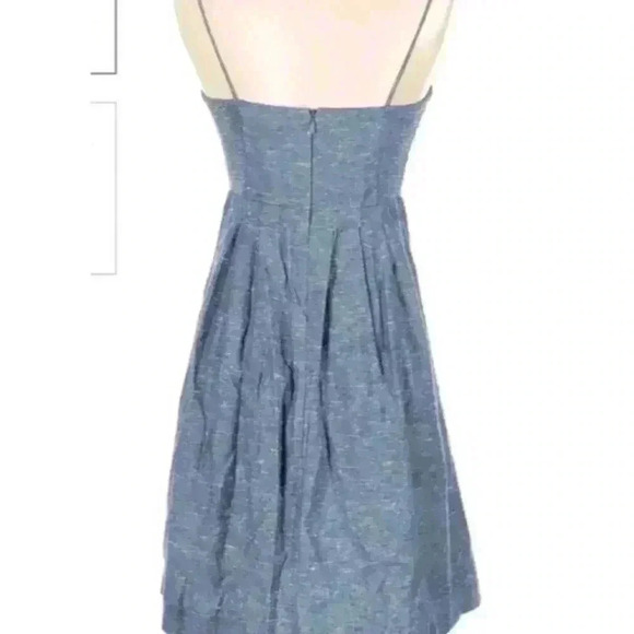 Madewell Women Chambray Blue Tie-Front Cutout Cami Dress size 2 Club Outfit - Picture 3 of 7
